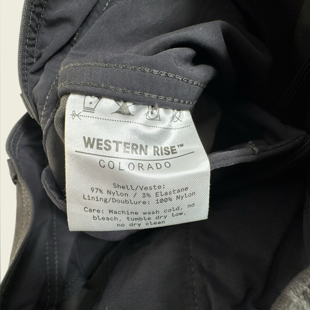 Western Rise Shorts Mens 32 Black Performance Nylon Stretch Travel Golf Outdoors - Picture 8 of 10